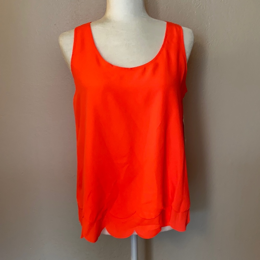 ❌SOLD❌ ✨NWT Maison Jules Bright/Hot Coral Blouse/Tank